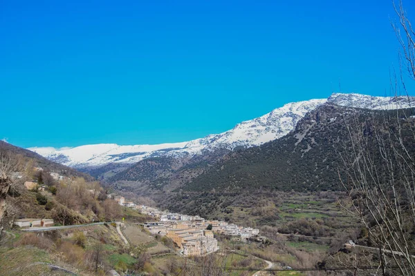 View of the area of the town of Pampaneira, in the Sierra Nevada of Andalusia, Spain