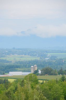 Quebec, Kanada 'da çiftliği olan kırsal alan