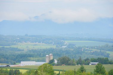 Quebec, Kanada 'da çiftliği olan kırsal alan