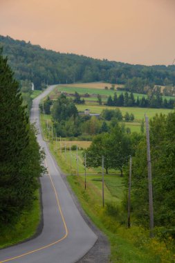 Countryside landscape in Quebec, Canada