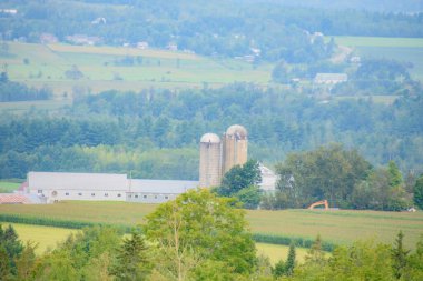 Quebec, Kanada 'da çiftliği olan kırsal alan