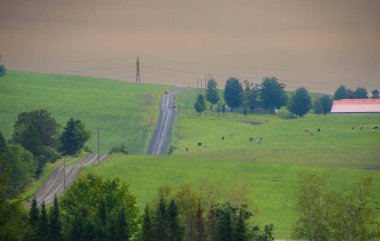 Countryside landscape in Quebec, Canada