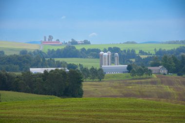  countryside landscape in the province of Quebec