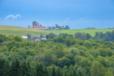  countryside landscape in the province of Quebec