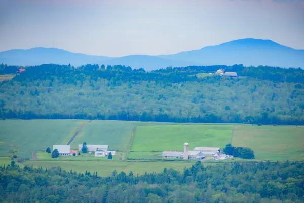 Quebec, Kanada 'da çiftliği olan kırsal alan