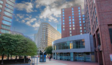 Boston, ABD, CIRCA 2022: Şehrin mimari ayrıntıları.