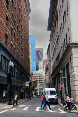 Boston, ABD, CIRCA 2022: Şehrin mimari ayrıntıları.