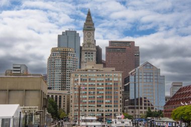 Boston City, New York, ABD 'nin mimari detayları.