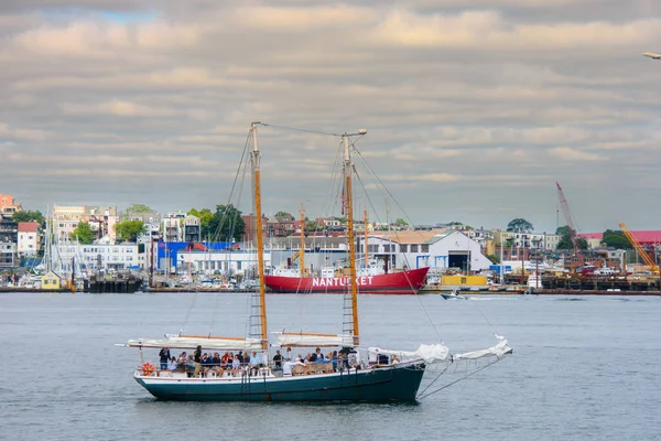 Boston Usa Circa 2022 Szczegóły Portu Bostonie Ciągu Dnia — Zdjęcie stockowe