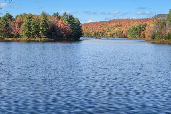 Autumnal Mountains Colourful Foliage Clear Lake Beautiful Nature — Stock Photo, Image