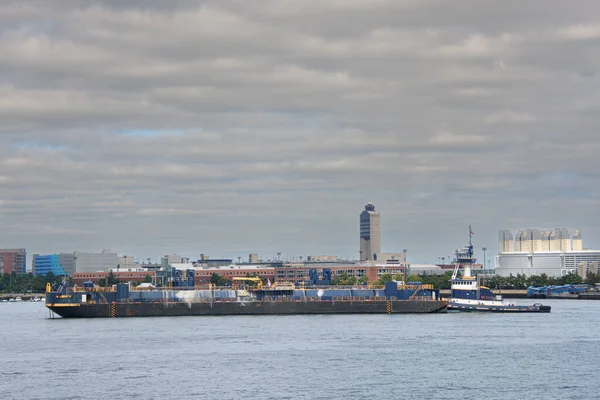 Boston Port Delivery Section Water Transport Usa — Stock Photo, Image