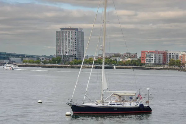 Вид Порт Бостона Водним Транспортом Сша — стокове фото