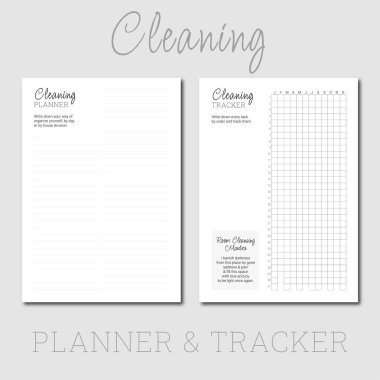 Basit tasarım planlayıcıları ve izleyicilerden oluşan bir koleksiyondan günlük kullanıma kadar temizlik planlayıcısı ve izleyici, ev gereksinimleri ve sağlık gereksinimleri. Özel tasarımlar için: www.renatapaulo.com