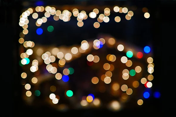 Bokeh efektli İsa 'nın Doğumu sahnesi