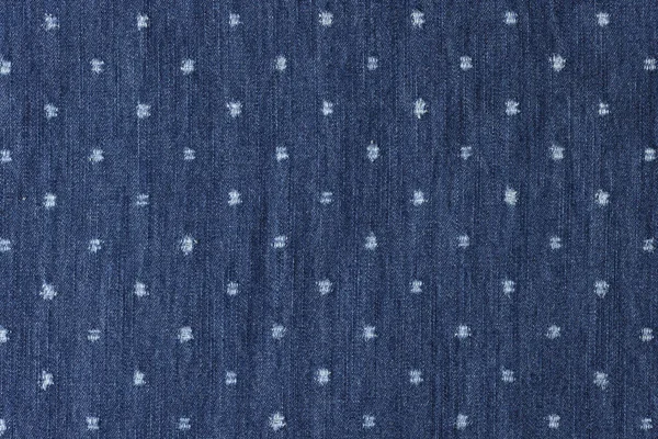 Estofos de acrílico-polietileno tecido azul escuro e tecido de cortinas com padrão circular decorativo — Fotografia de Stock