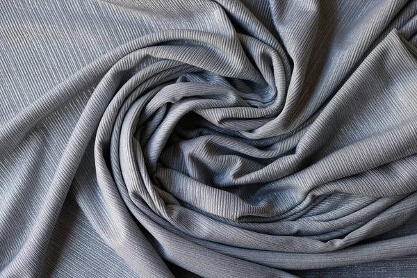 Tekstil Doku Örnekleri Yakın Çekim Gri Pamuk Kumaş Arkaplanı — Stok fotoğraf