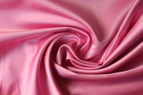 Smooth Pink Silk Beautiful Delicate Pink Fabric Concept — Stock Photo, Image