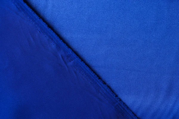 Top View Blue Fabric Cloth Texture Background Design Art Work — Stok fotoğraf