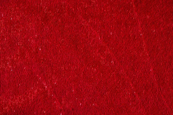 Top View Dark Red Smooth Textile Material Shiny Thread Textured — Stock Photo, Image