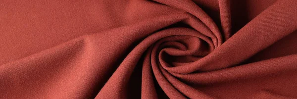 Röd Silke Lyx Draperi Tyg Textur Bakgrund Abstrakt Mjuk Vinrött — Stockfoto