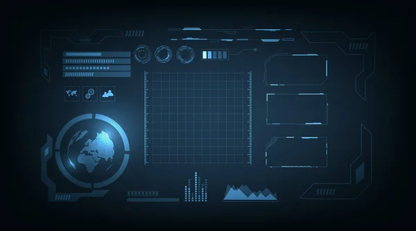 Infográficos Inovadores Hud Concept Technology Design Futurista Elementos Holograma Interface —  Vetores de Stock