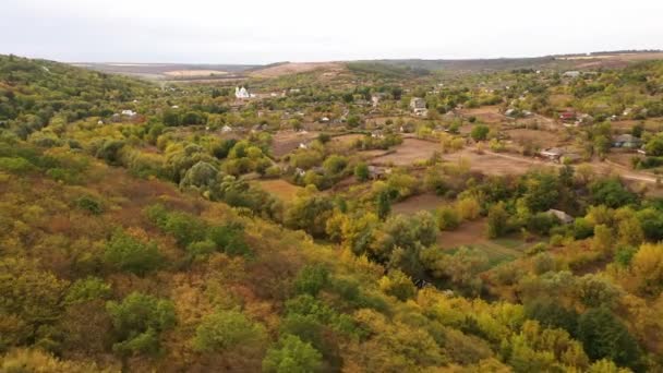 Ukrayna köyü insansız hava aracı — Stok video