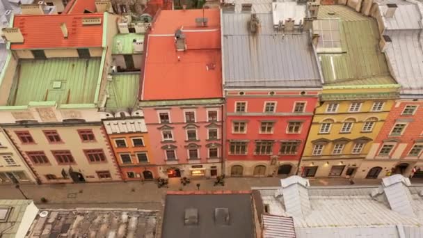 Roofs Old Town Poland — Vídeos de Stock