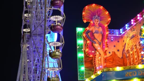 Feria Del Condado Laights Noche — Vídeo de stock