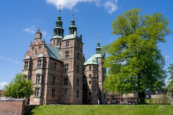 Rosenborg Royal Castle in Flourishing Kings Garden during Summertime, Central Copenhagen.
