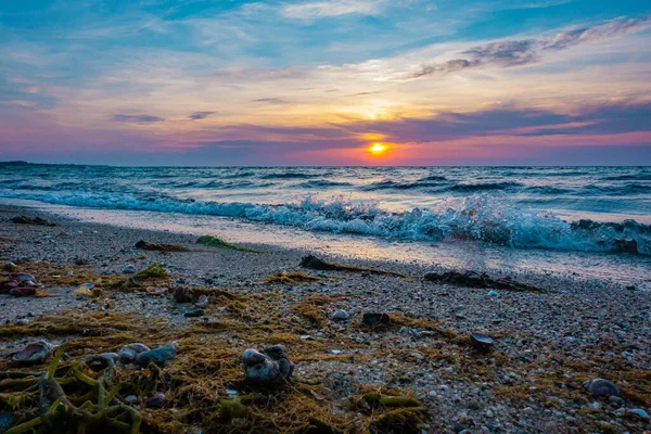 Scénická Krajina Západu Slunce Ostrově Nantucket — Stock fotografie