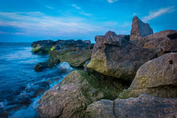 Nantucket Adası 'nda gün batımının manzarası.