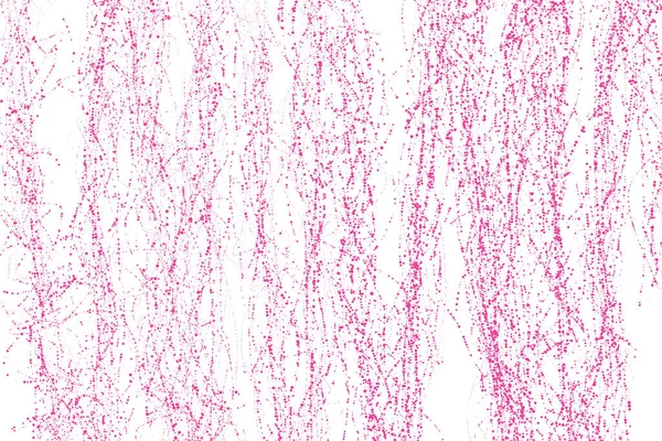 Растрова ілюстрація рожевих хаотичних бризок на білому тлі — стокове фото