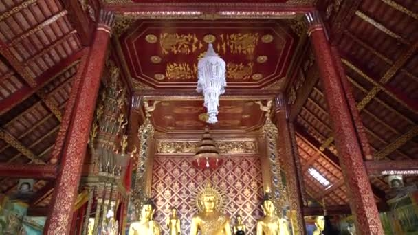 Chiang Mai Tayland Daki Wat Phra Singh Tapınağı — Stok video