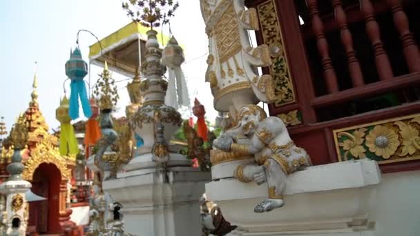 Wat Ming Muang Temple Chiang Rai Thailand — Stockvideo