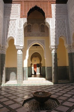 Doğu Fas 'taki Oujda' lı Merinid Madrasah. 