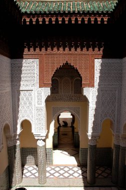 Doğu Fas 'taki Oujda' lı Merinid Madrasah. 