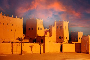 Fas 'ın Ouarzazate kentinden TAOURIRT Kasbah