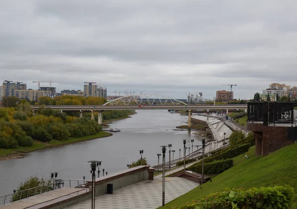 Lindo Aterro Granito Rio Tours Tyumen — Fotografia de Stock