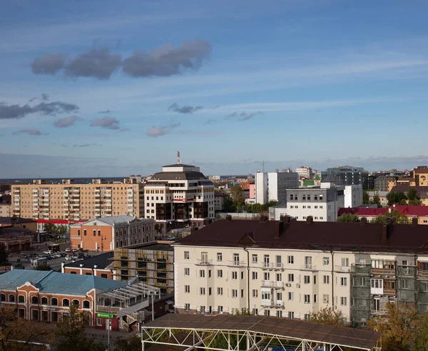 Beautiful View City Height Tsvetnoy Boulevard Tyumen — Stock Photo, Image