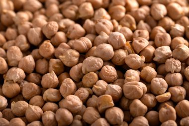 Köy tabaklarında çiğ nohut..