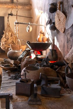 old kitchen on an historical house