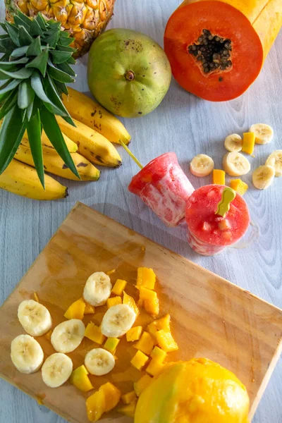 Sorvete Suco Frutas Poli — Fotografia de Stock