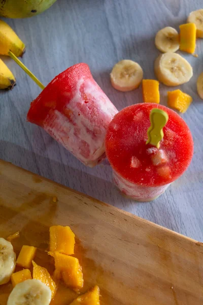 Helado Zumo Fruta Poli — Foto de Stock