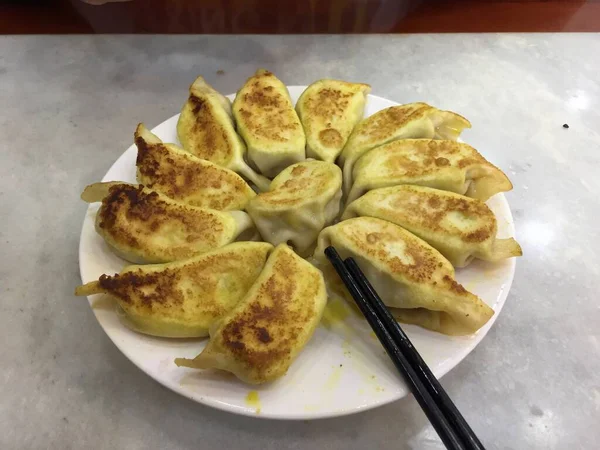 Meat Vegetable Dumpling Dish — Stok Foto