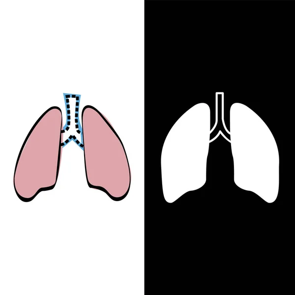 Pulmonologist Lungs Health Icon — Stok Vektör