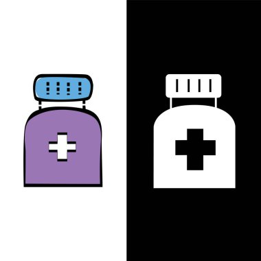 ilaç şişesi veya şişe sağlık simgesi
