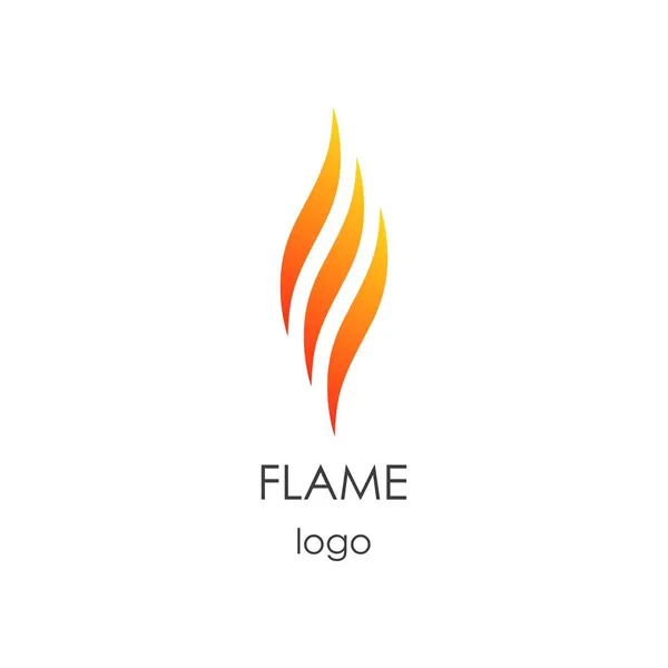 Vlam Logo Ontwerp Pictogram Creatieve Vuur Concept Sjabloon Voor Olie — Stockvector