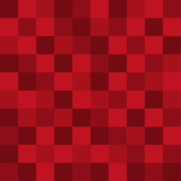 Roter Abstrakter Quadratischer Pixelmosaik Hintergrund Vektorillustration — Stockvektor