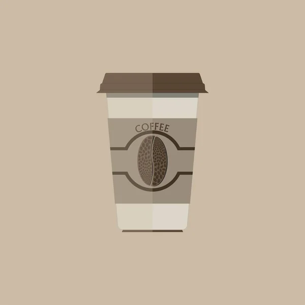 Koffiecup Icoon Koffiebalk Beker Vector Illustratie Stockillustratie