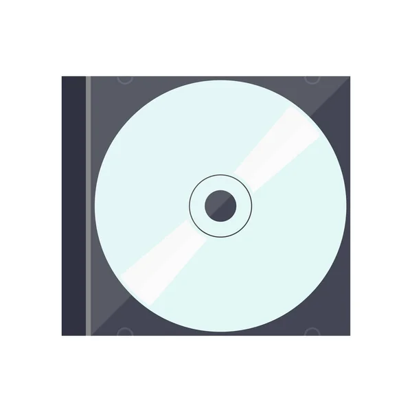 Disc Een Compact Schijfje Dvd Standaard Model Bovenaanzicht Vectorillustratie Rechtenvrije Stockillustraties